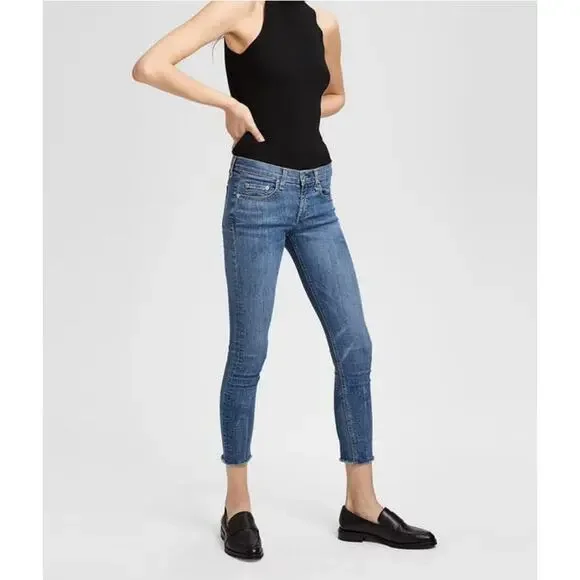 Rag & Bone Ankle Skinny Jean in Lucky Rouge Size 26